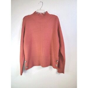 Madison + Hudson Women's Long‎ Sleeve Sweater Orange Sz M